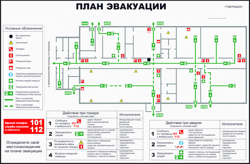 Планы эвакуации
